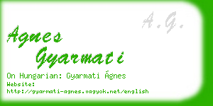 agnes gyarmati business card